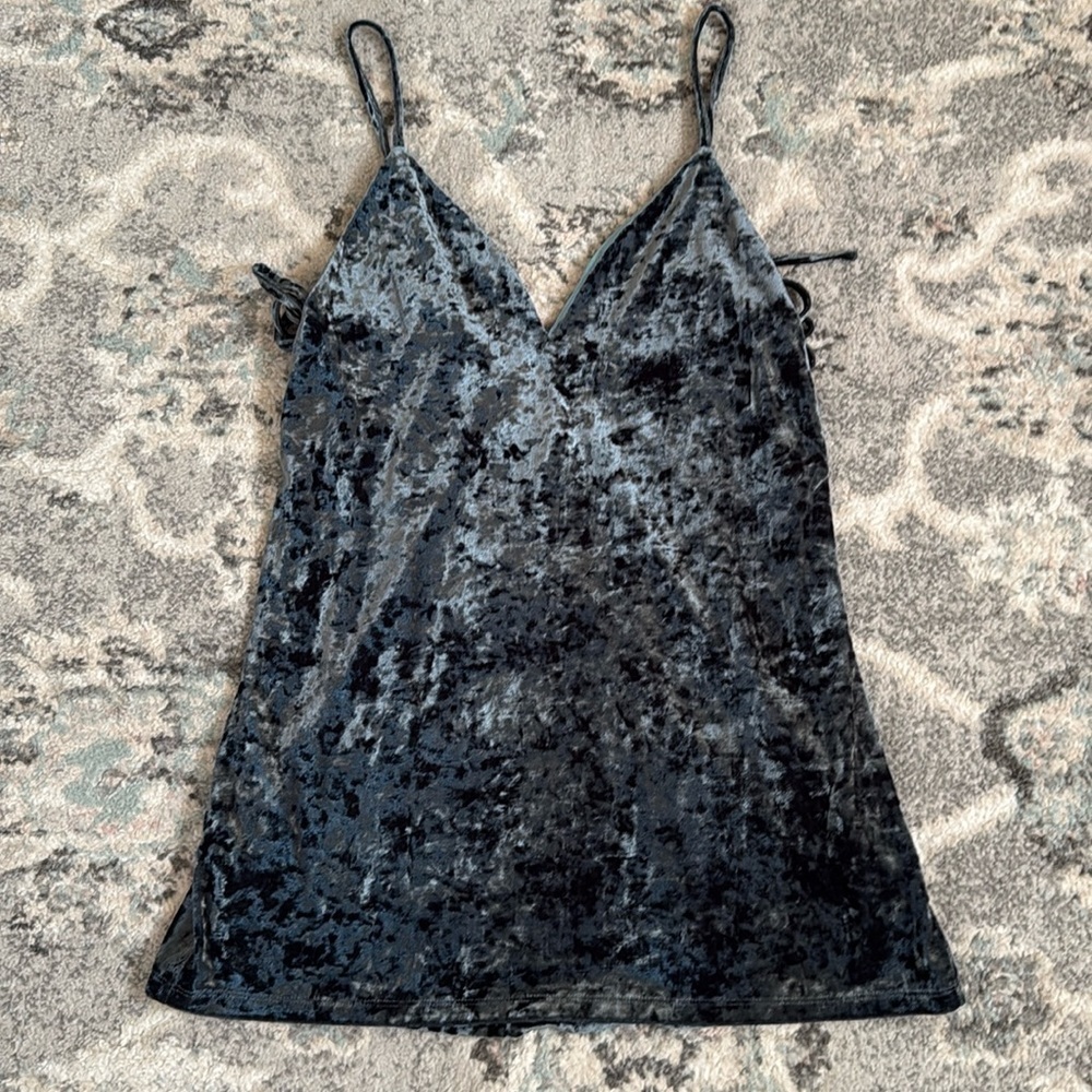 Tobi Crushed Velvet Mini Dress